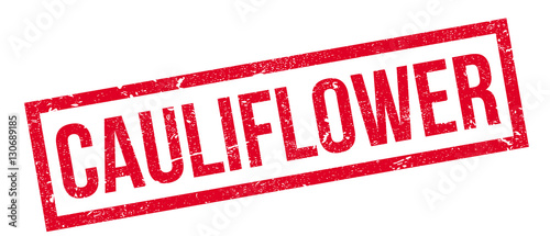 Cauliflower rubber stamp. Grunge design with dust scratches. Effects can be easily removed for a clean, crisp look. Color is easily changed.