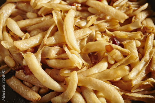 yellow shuck beans, a traditional food from Kentucky, USA