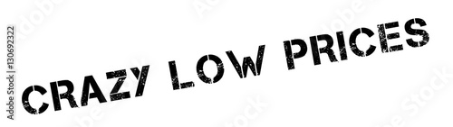 Crazy Low Prices rubber stamp. Grunge design with dust scratches. Effects can be easily removed for a clean, crisp look. Color is easily changed.