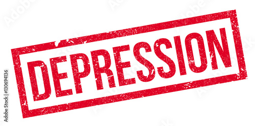Depression rubber stamp. Grunge design with dust scratches. Effects can be easily removed for a clean, crisp look. Color is easily changed.