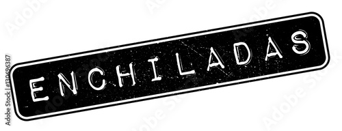 Enchiladas rubber stamp. Grunge design with dust scratches. Effects can be easily removed for a clean, crisp look. Color is easily changed.
