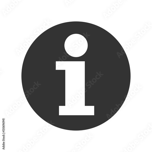 Information sign - Vector icon isolated
