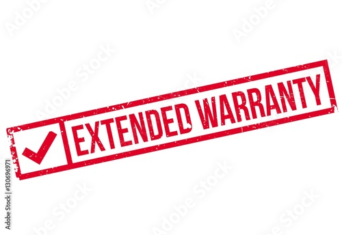 Extended warranty stamp. Grunge design with dust scratches. Effects can be easily removed for a clean, crisp look. Color is easily changed.