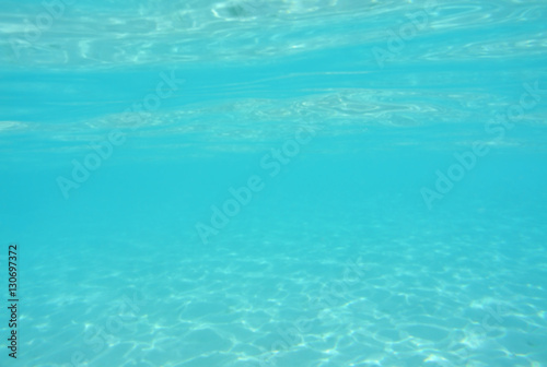 Abstract blur underwater with light background, Maldives.