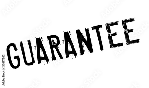 Guarantee stamp. Grunge design with dust scratches. Effects can be easily removed for a clean, crisp look. Color is easily changed.