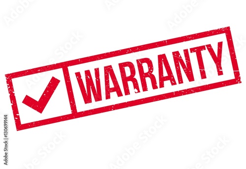 Warranty stamp. Grunge design with dust scratches. Effects can be easily removed for a clean, crisp look. Color is easily changed.
