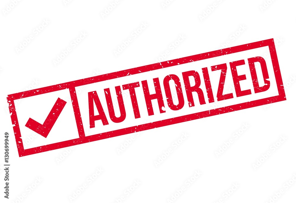 Authorized stamp. Grunge design with dust scratches. Effects can be easily removed for a clean, crisp look. Color is easily changed. Authorized stamp. Grunge design with dust scratches. Effects can be easily removed for a clean, crisp look. Color is easily changed.