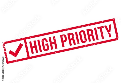 High priority stamp. Grunge design with dust scratches. Effects can be easily removed for a clean, crisp look. Color is easily changed.