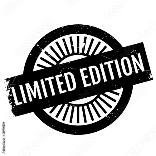 Limited edition stamp. Grunge design with dust scratches. Effects can be easily removed for a clean, crisp look. Color is easily changed.