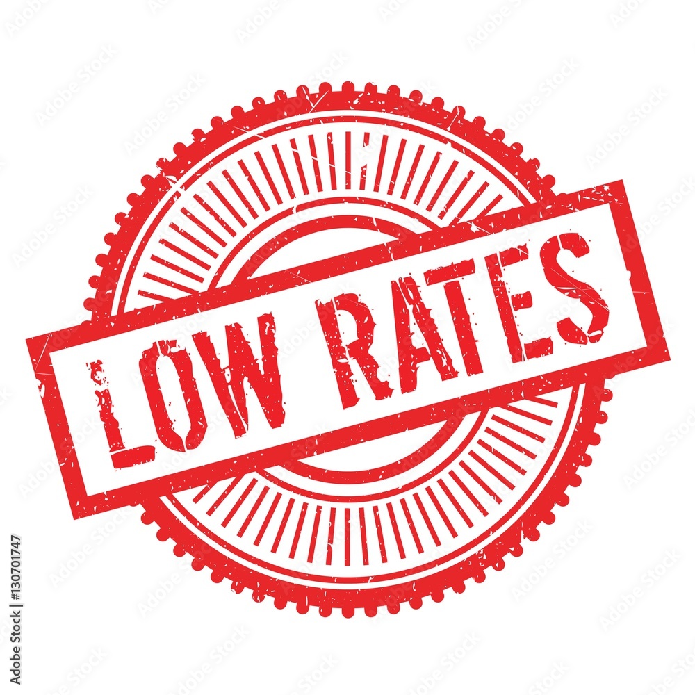 Low rates stamp. Grunge design with dust scratches. Effects can be easily removed for a clean, crisp look. Color is easily changed. Low rates stamp. Grunge design with dust scratches. Effects can be easily removed for a clean, crisp look. Color is easily changed.