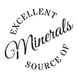 Excellent source of minerals stamp. Grunge design with dust scratches. Effects can be easily removed for a clean, crisp look. Color is easily changed.
