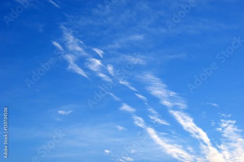 Blue sky with small clouds