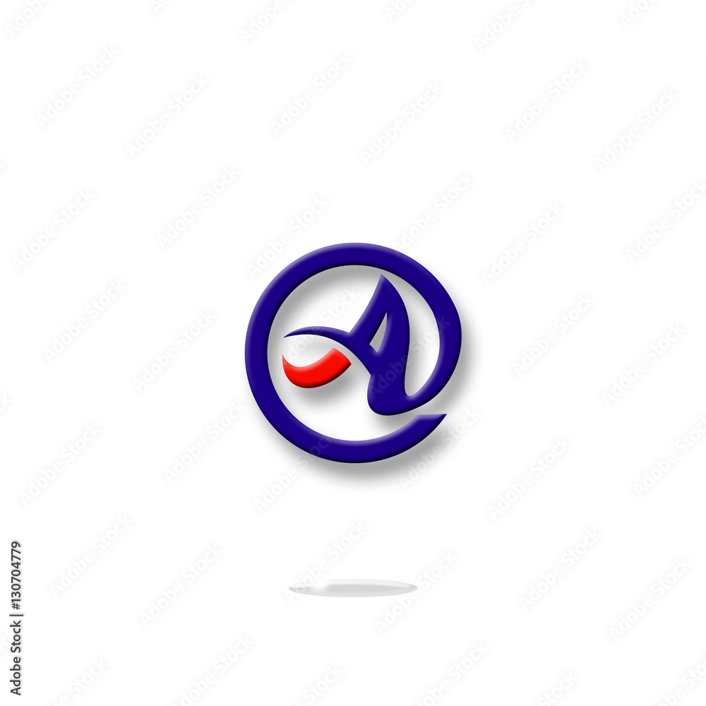 Fototapeta premium a, logo a, letter a, vector, icon a, symbol, font, bussines