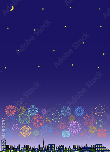 花火　街