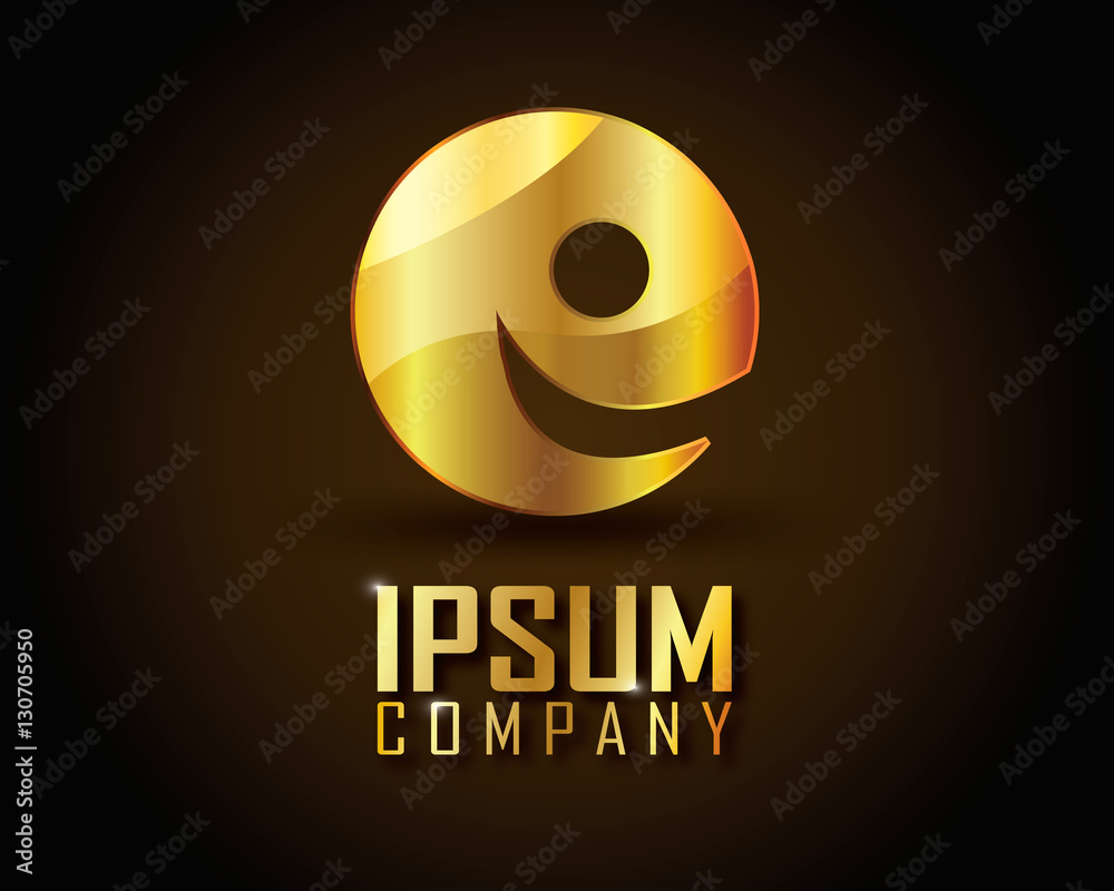 Gold Icon Logo Vector Stock Vector | Adobe Stock