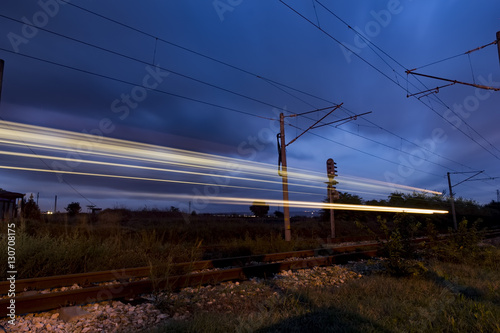 bright line passing night train