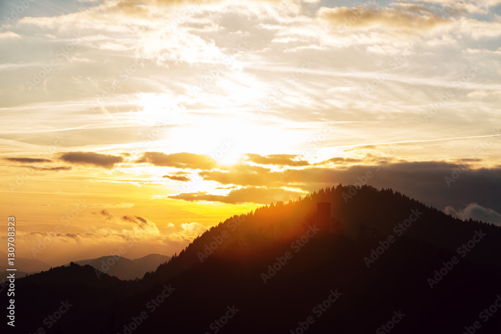Pfälzer Wald in Abendsonne Pfälzer Wald in Abendsonne