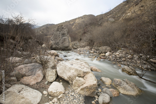 The river and mountains