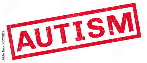 Autism rubber stamp. Grunge design with dust scratches. Effects can be easily removed for a clean, crisp look. Color is easily changed.