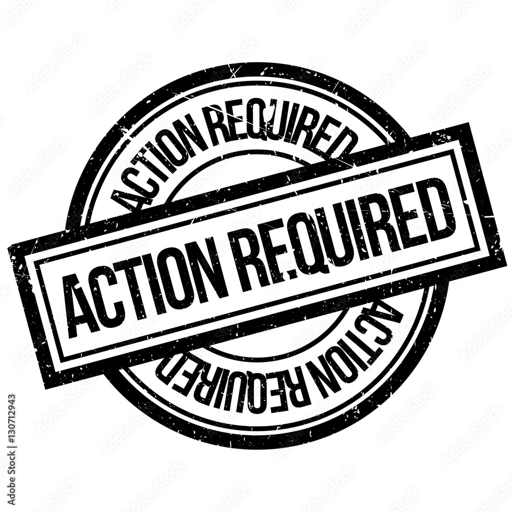 Action Required rubber stamp. Grunge design with dust scratches. Effects can be easily removed for a clean, crisp look. Color is easily changed. Action Required rubber stamp. Grunge design with dust scratches. Effects can be easily removed for a clean, crisp look. Color is easily changed.