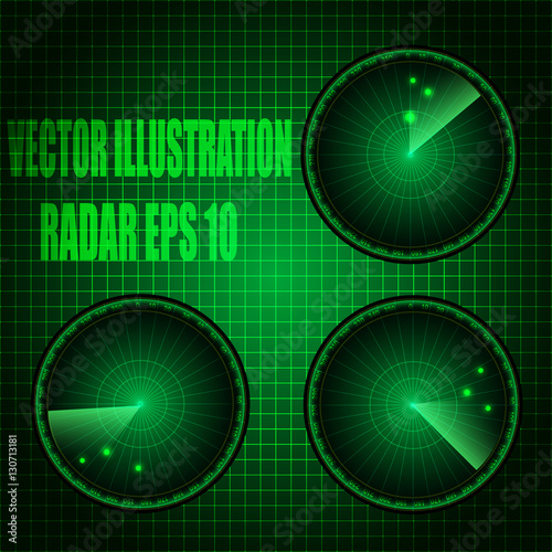 Radar vector illustration