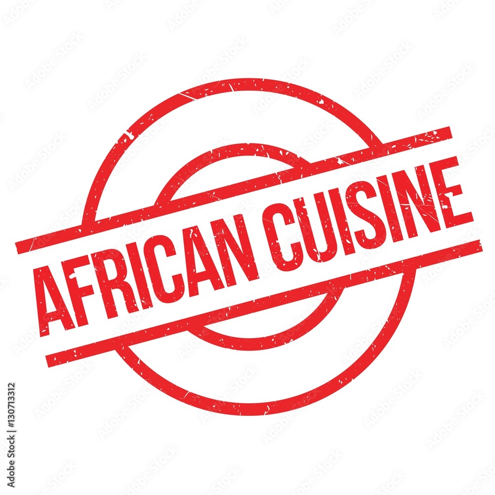 African Cuisine rubber stamp. Grunge design with dust scratches. Effects can be easily removed for a clean, crisp look. Color is easily changed. African Cuisine rubber stamp. Grunge design with dust scratches. Effects can be easily removed for a clean, crisp look. Color is easily changed.