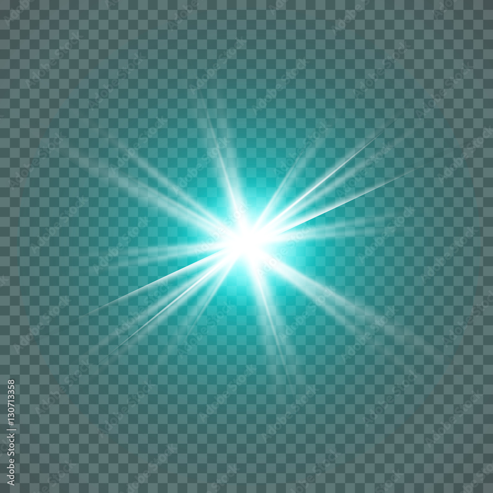 Transparent Glow light effect. Star burst with sparkles Transparent Glow light effect. Star burst with sparkles