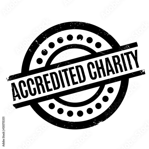Accredited Charity rubber stamp