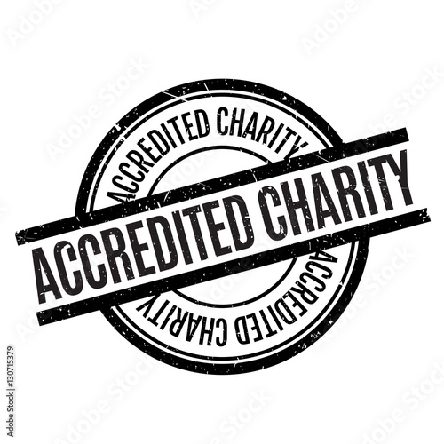 Accredited Charity rubber stamp