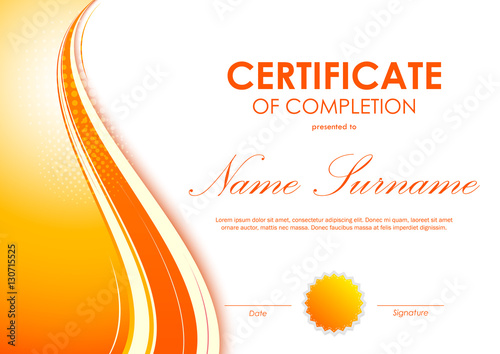 Certificate of completion template