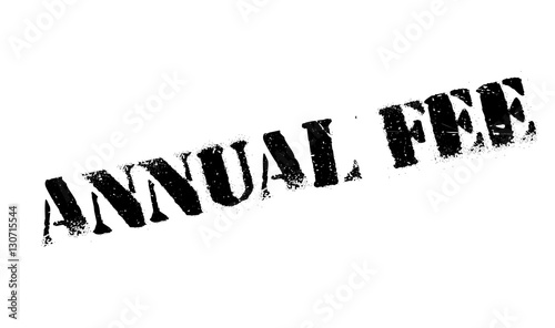 Annual Fee rubber stamp