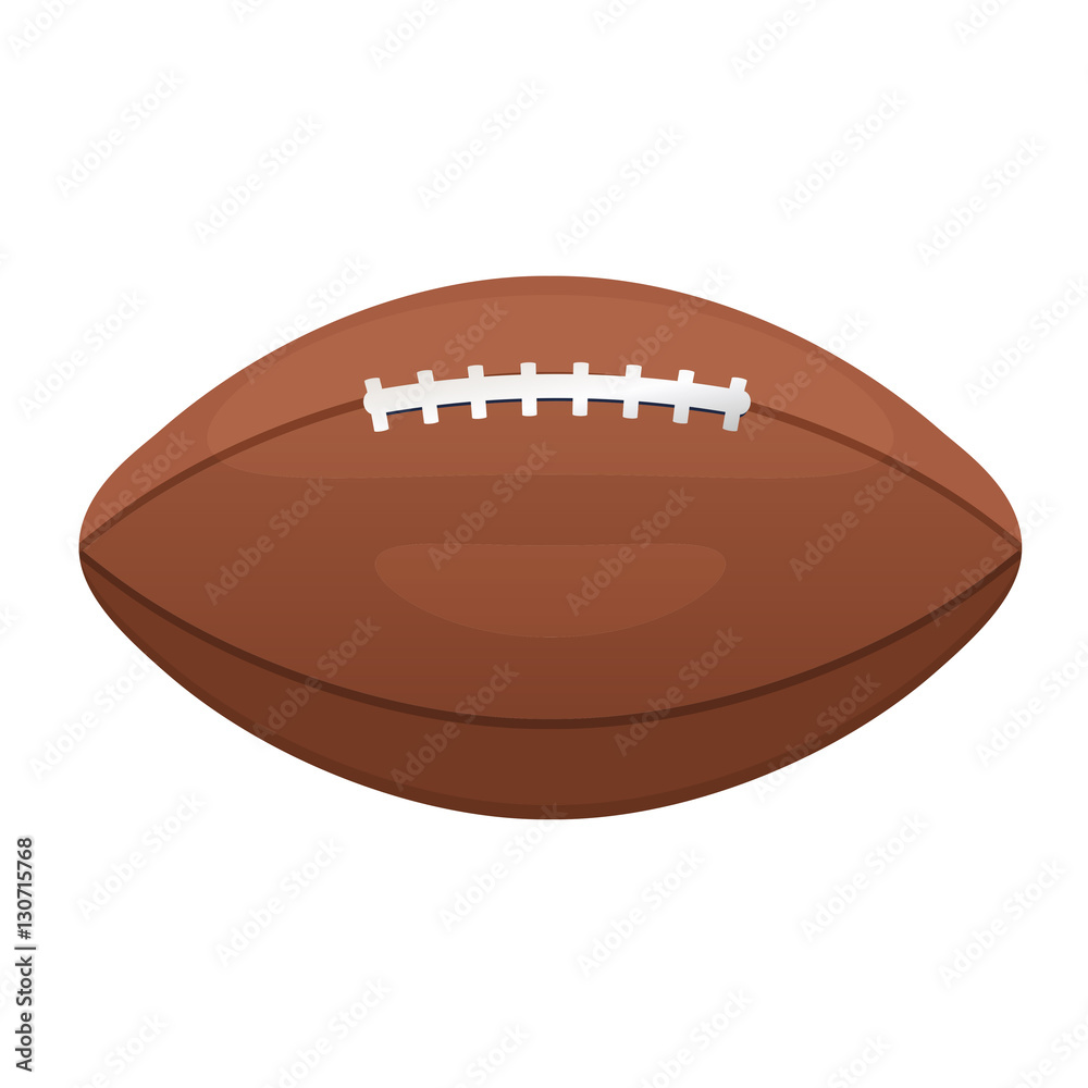 American or Canadian football vector icon. Sport leather ball eq American or Canadian football vector icon. Sport leather ball eq
