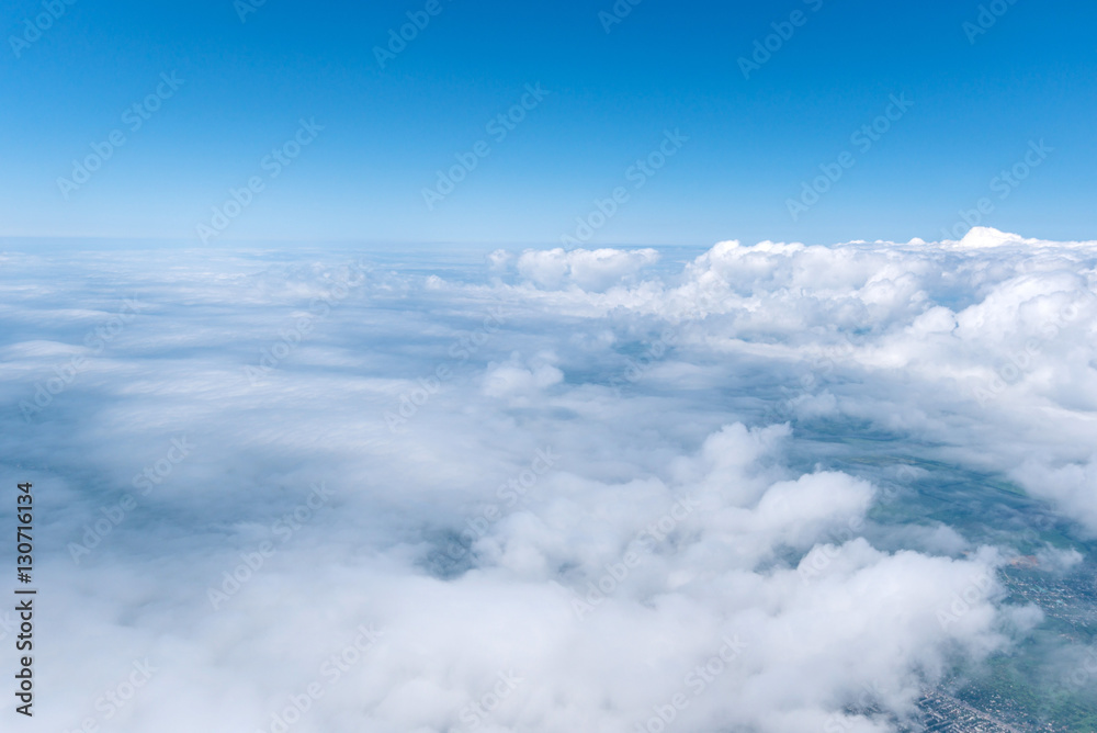 Skyscape viewed from airplane Skyscape viewed from airplane