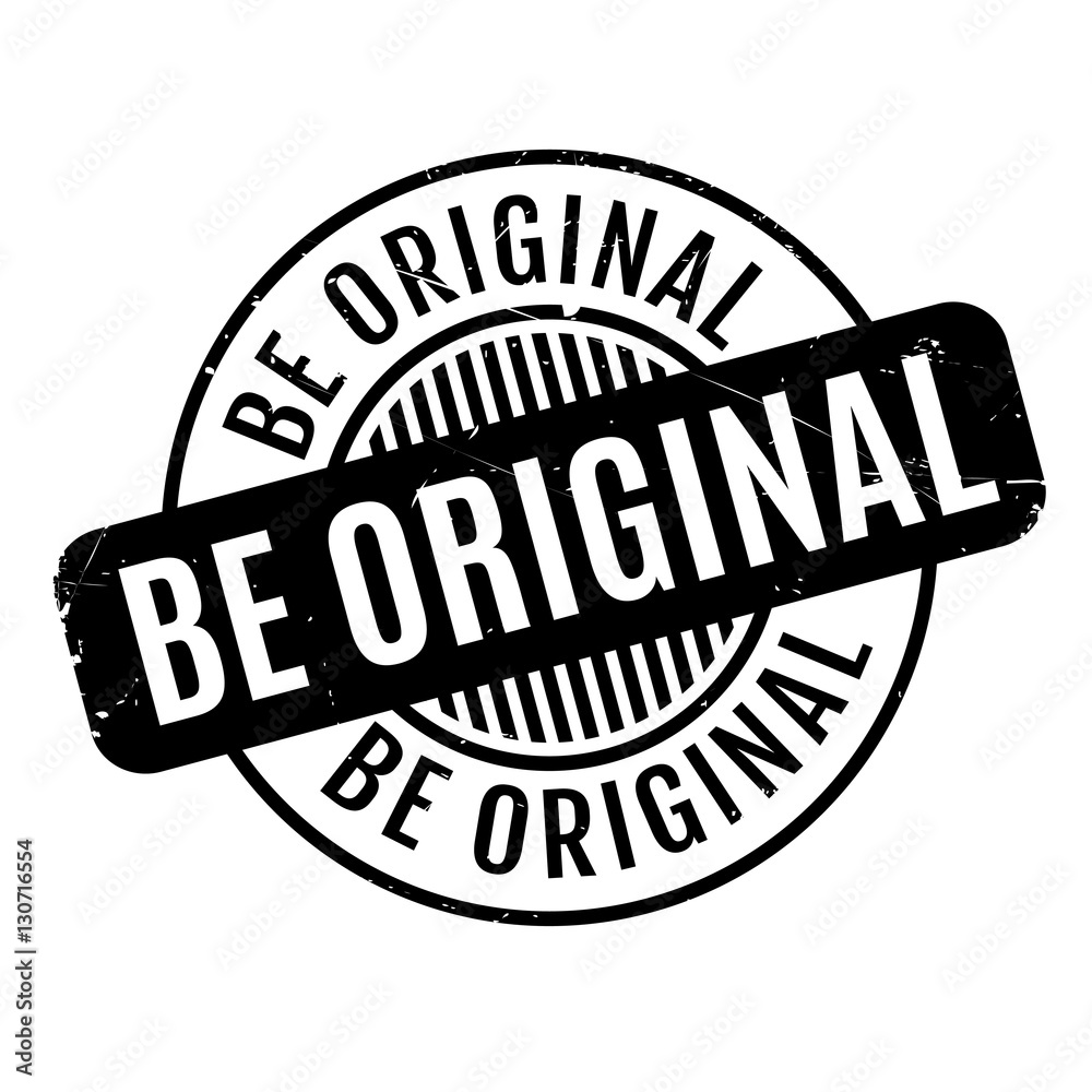 Be Original rubber stamp