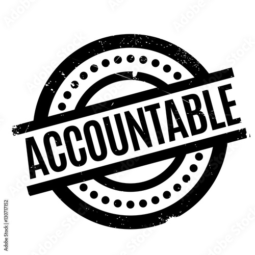 Accountable rubber stamp