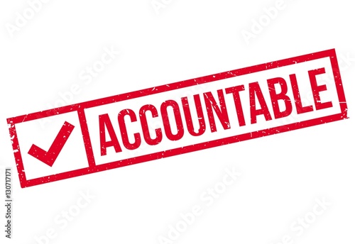 Accountable rubber stamp