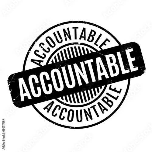Accountable rubber stamp