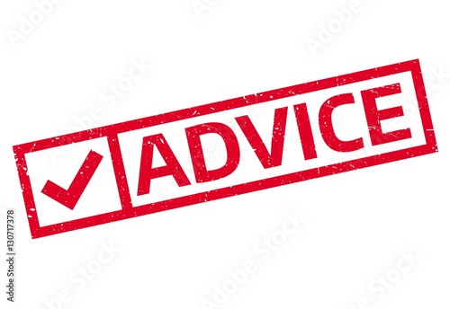 Advice rubber stamp