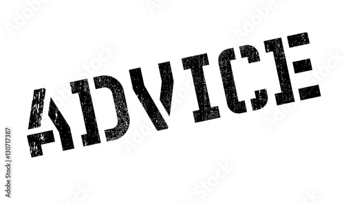 Advice rubber stamp