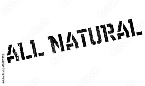 All Natural rubber stamp