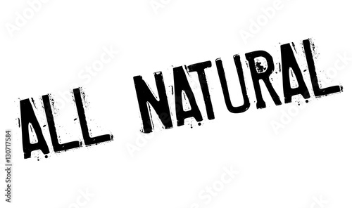 All Natural rubber stamp