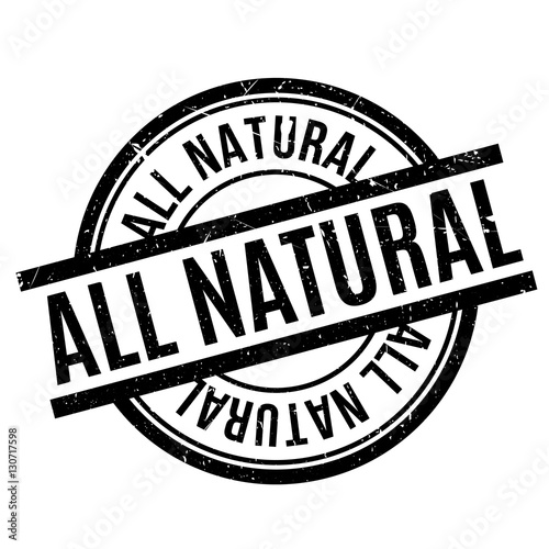 All Natural rubber stamp