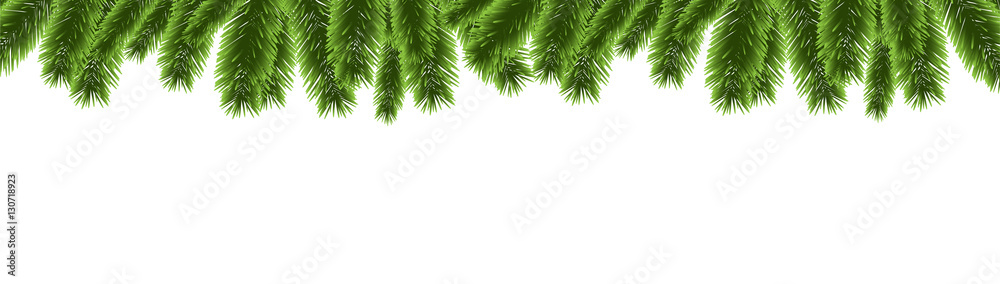 Christmas tree banner decoration vector Christmas tree banner decoration vector