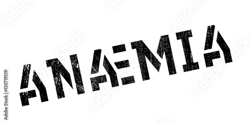 Anaemia rubber stamp