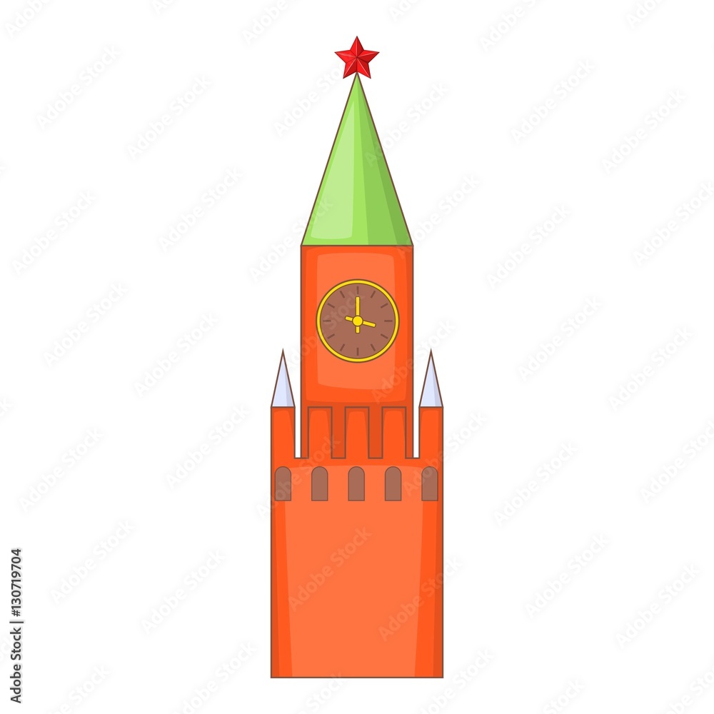 Kremlin icon. Cartoon illustration of Kremlin vector icon for web design Kremlin icon. Cartoon illustration of Kremlin vector icon for web design