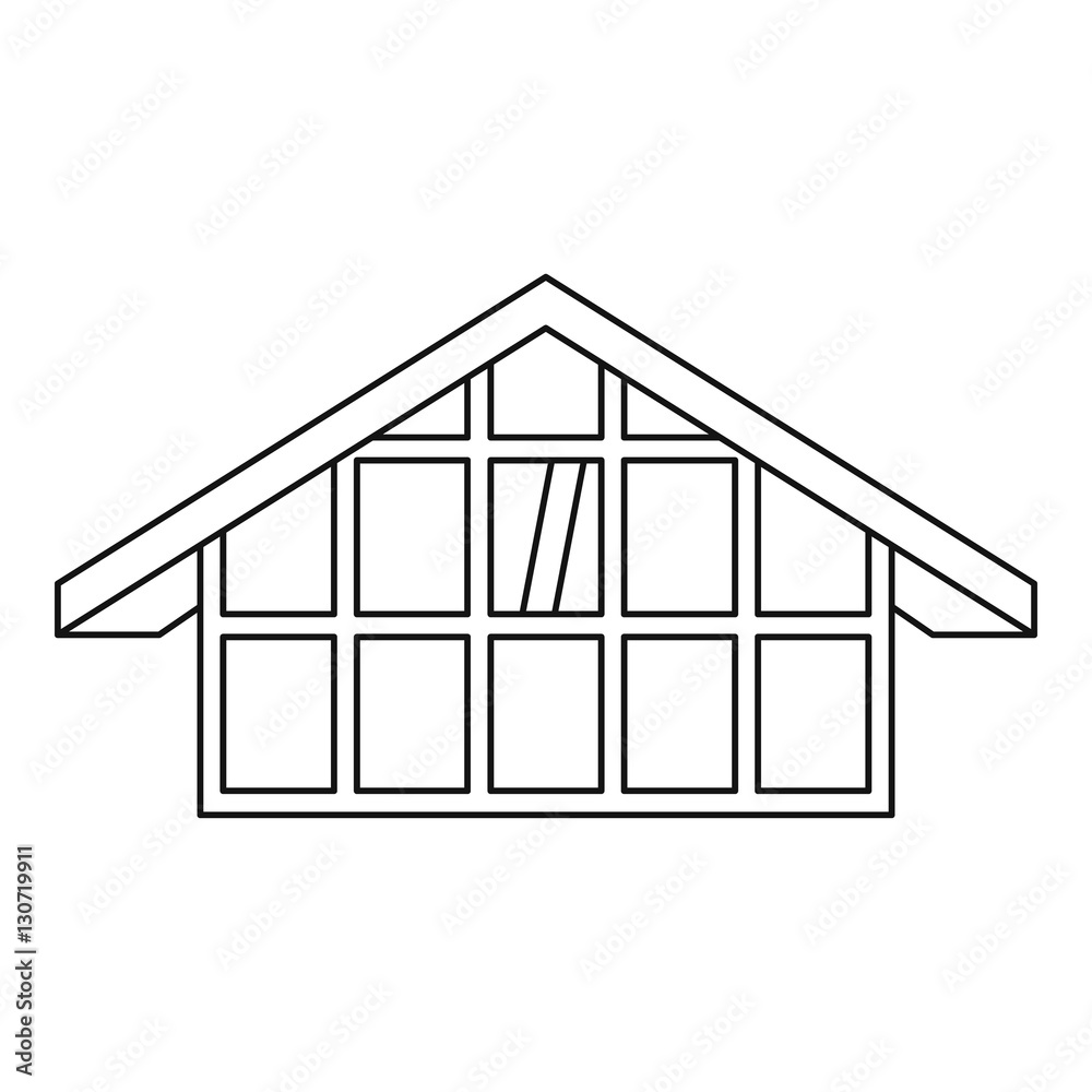 House icon. Outline illustration of house vector icon for web House icon. Outline illustration of house vector icon for web