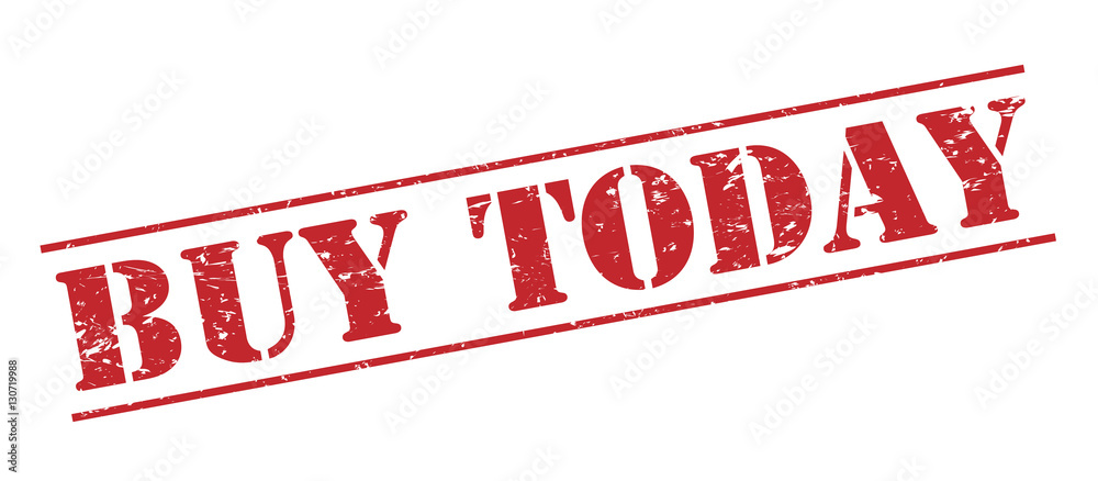 buy today red stamp on white background buy today red stamp on white background