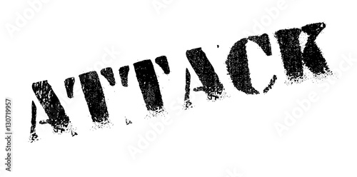 Attack rubber stamp