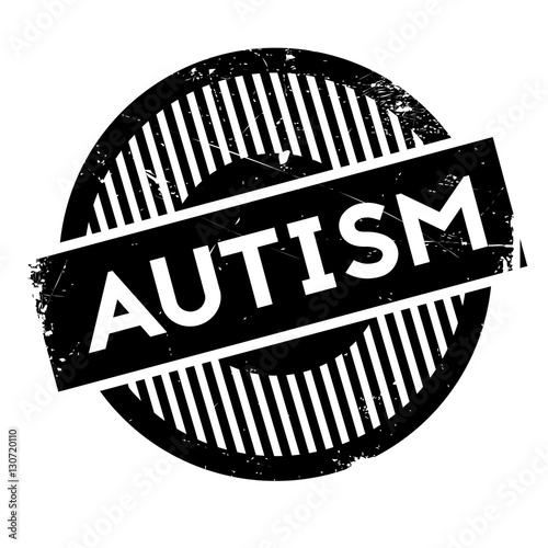 Autism rubber stamp