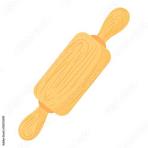 Rolling pin icon. Cartoon illustration of rolling pin vector icon for web